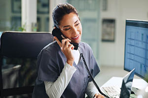 Person making appointment for neurology care without referral